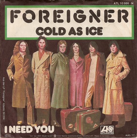 Foreigner Cold As Ice cover artwork