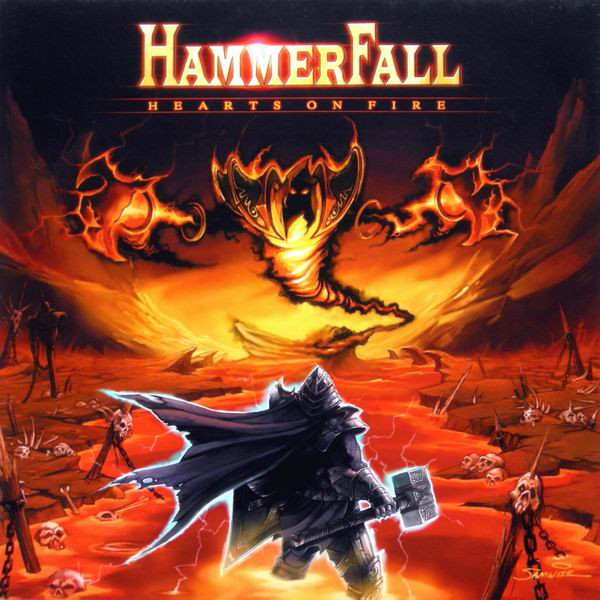 Hammerfall Hearts on Fire cover artwork