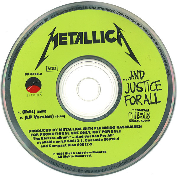 Metallica — ...And Justice For All cover artwork
