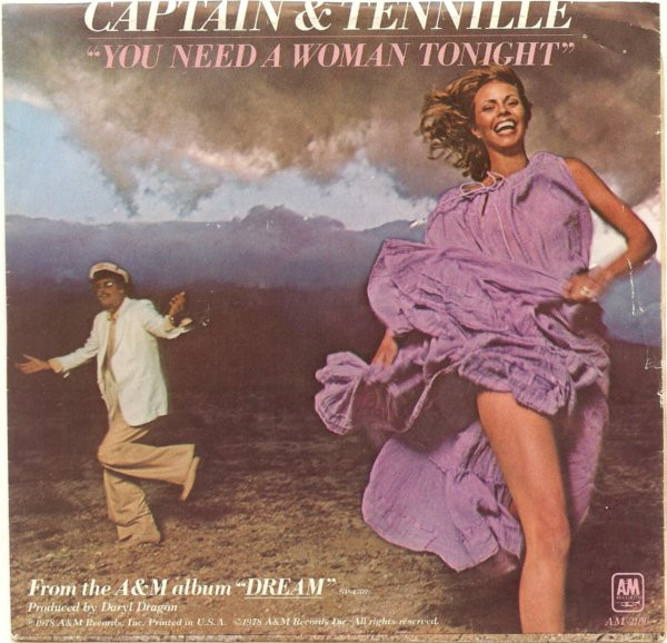 Captain &amp; Tennille You Need a Woman Tonight cover artwork