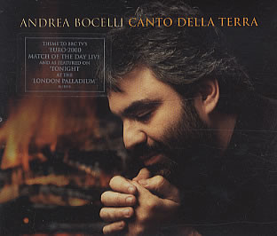Andrea Bocelli — Canto della Terra cover artwork