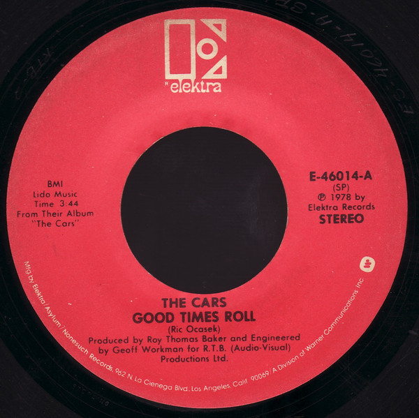 The Cars — Good Times Roll cover artwork