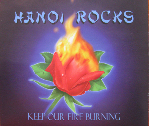 Hanoi Rocks Keep Our Fire Burning cover artwork