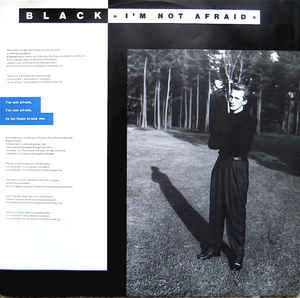 Black I&#039;m Not Afraid cover artwork