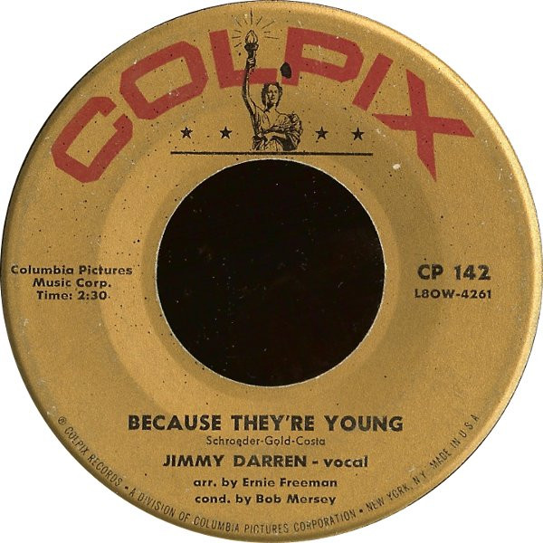 James Darren — Because They&#039;re Young cover artwork