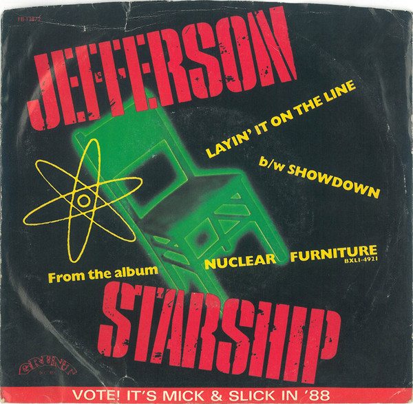 Jefferson Starship — Layin&#039; It on the Line cover artwork