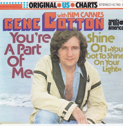 Gene Cotton & Kim Carnes — You&#039;re a Part of Me cover artwork