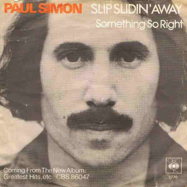 Paul Simon — Slip Slidin' Away cover artwork