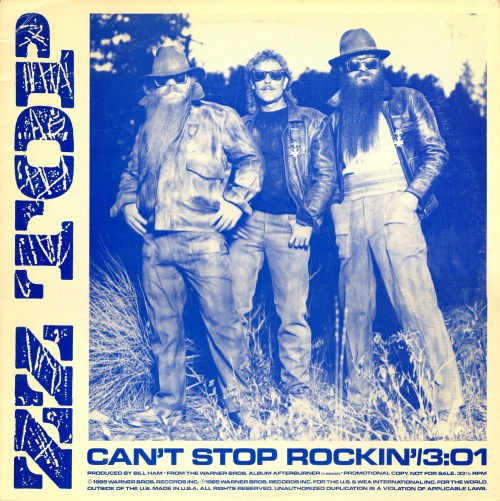 ZZ Top Can&#039;t Stop Rockin&#039; cover artwork