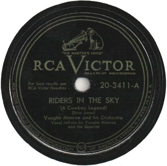 Vaughn Monroe Riders in the Sky cover artwork