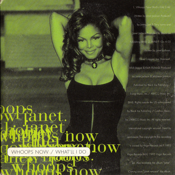 Janet Jackson — Whoops Now cover artwork