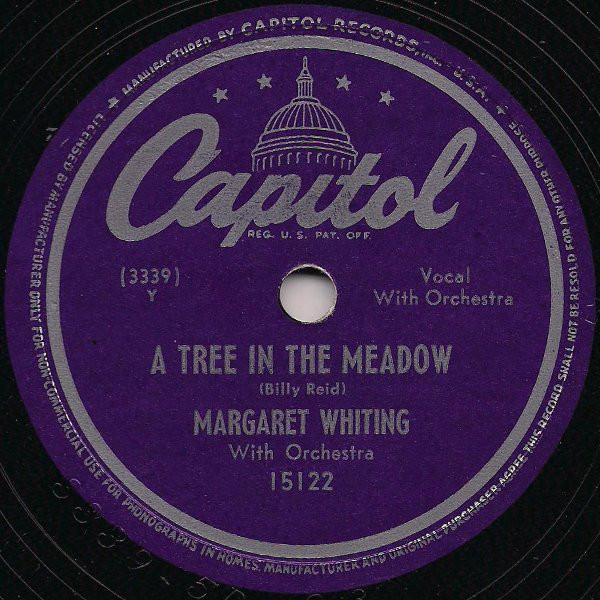 Margaret Whiting — A Tree in the Meadow cover artwork