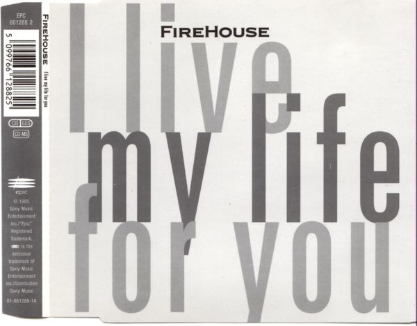 Firehouse I Live My Life for You cover artwork