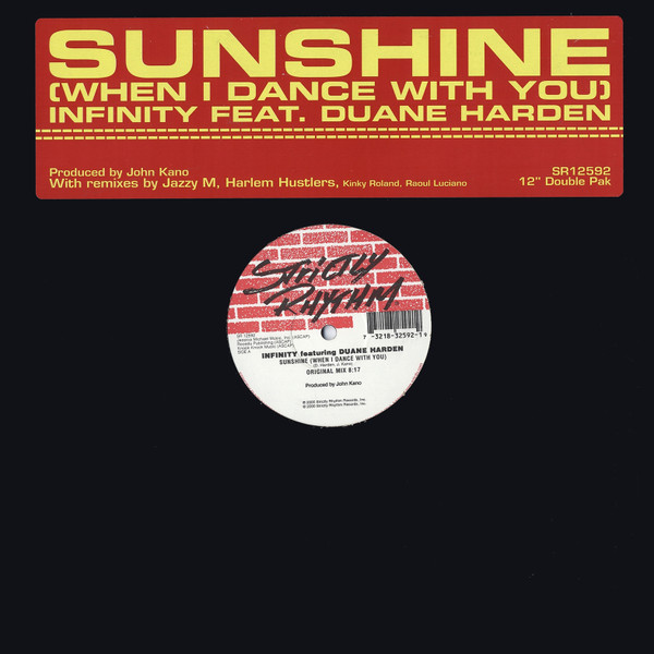 Infinity featuring Duane Harden — Sunshine (When I Dance With You) cover artwork