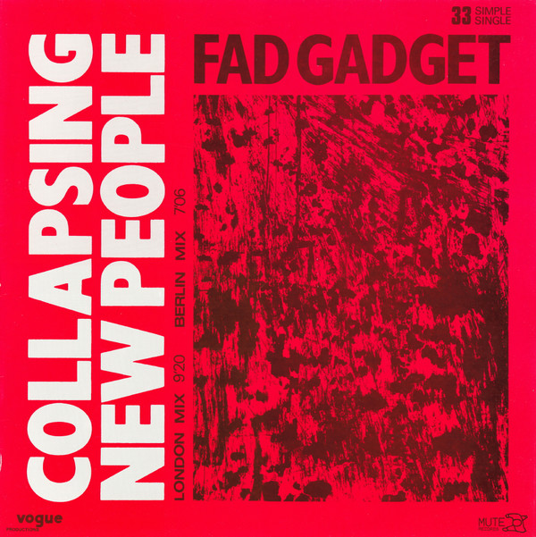 Fad Gadget Collapsing New People cover artwork