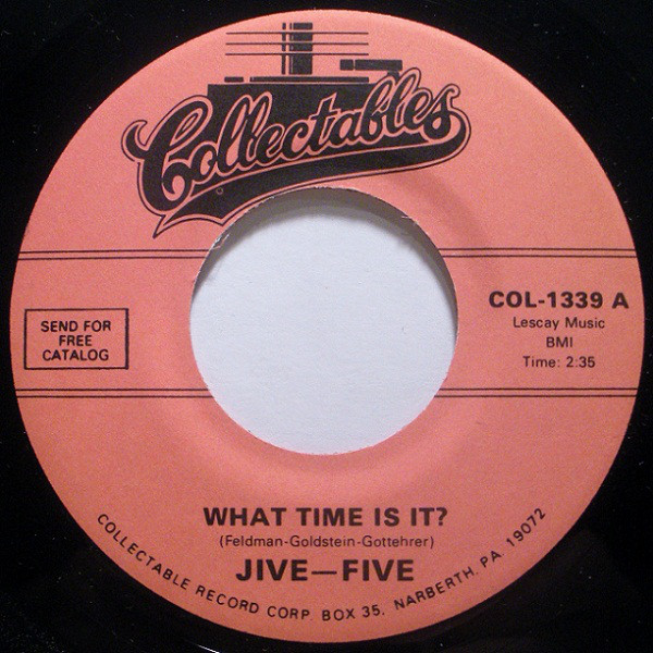The Jive Five — What Time Is It? cover artwork