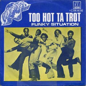 The Commodores Too Hot Ta Trot cover artwork