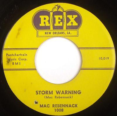 Mac Rebennack Storm Warning cover artwork