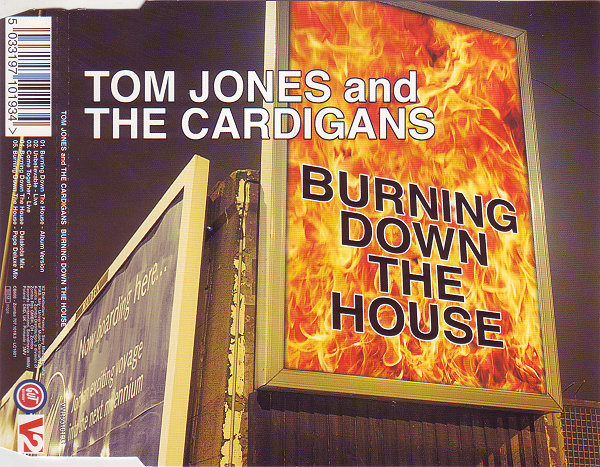 Tom Jones & The Cardigans Burning Down the House cover artwork