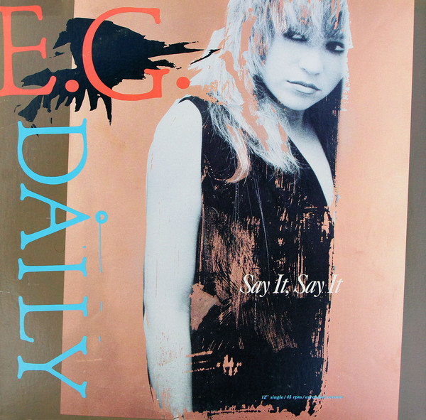 E.G.DAILY — Say it, say it cover artwork