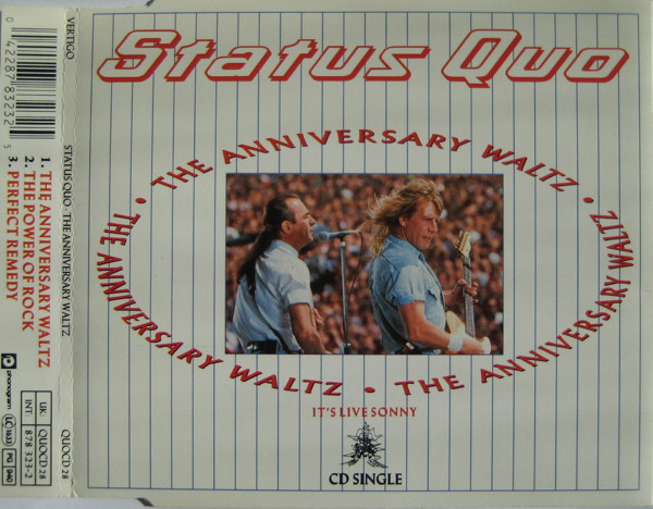 Status Quo — The Anniversary Waltz cover artwork