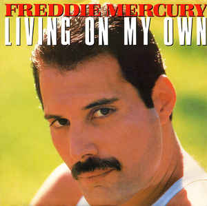 Freddie Mercury Living On My Own cover artwork