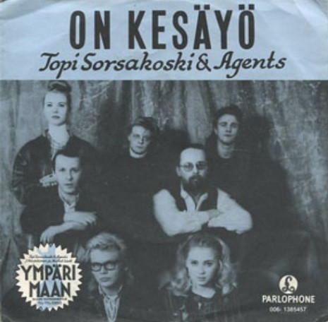 Topi Sorsakoski &amp; Agents, J. Karjalainen, & Mustat Lasit — On kesäyö cover artwork