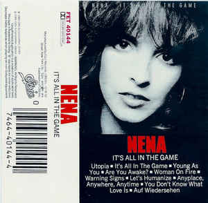 Nena It&#039;s All in the Game cover artwork