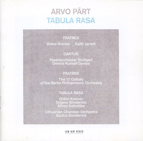 Arvo Pärt — Fratres cover artwork