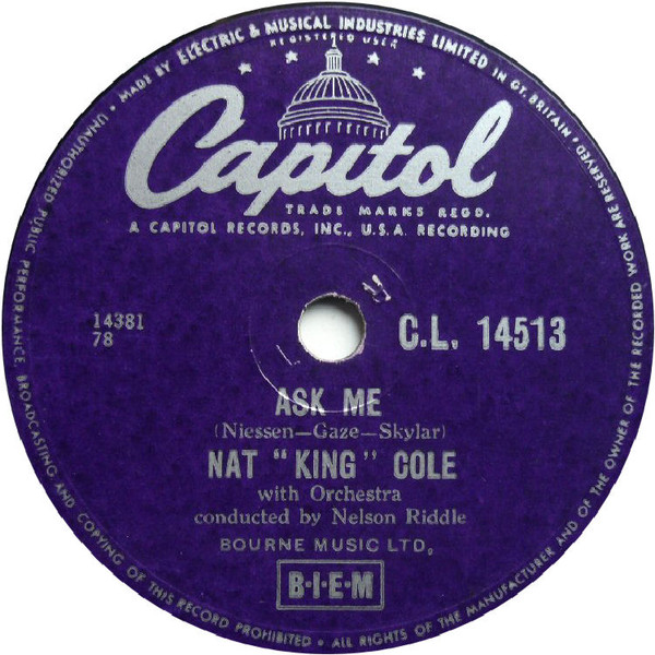 Nat King Cole Ask Me cover artwork