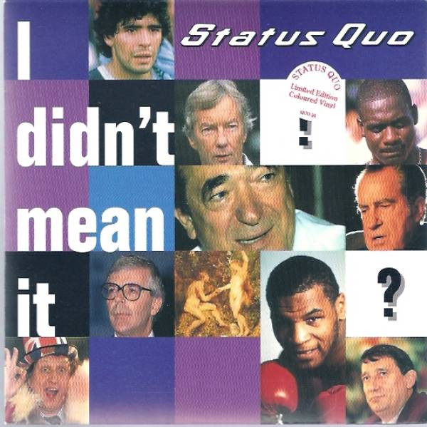 Status Quo — I Didn&#039;t Mean It cover artwork