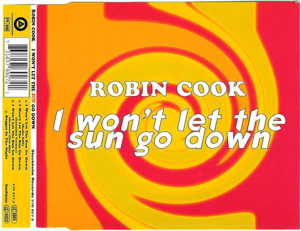 Robin Cook — I Won&#039;t Let the Sun Go Down cover artwork