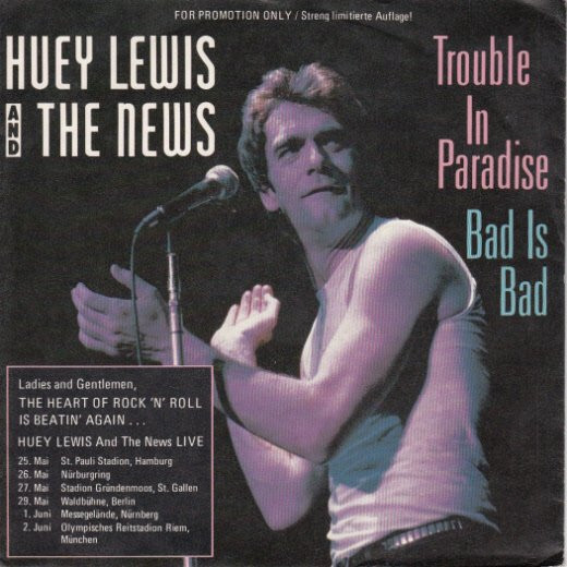 Huey Lewis &amp; The News — Trouble in Paradise (Live) cover artwork