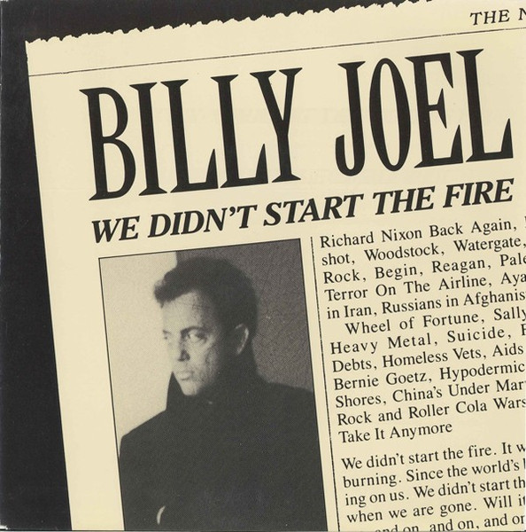 Billy Joel — We Didn&#039;t Start the Fire cover artwork
