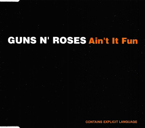 Guns N&#039; Roses Ain&#039;t It Fun cover artwork