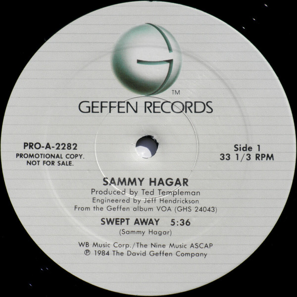 Sammy Hagar Swept Away cover artwork