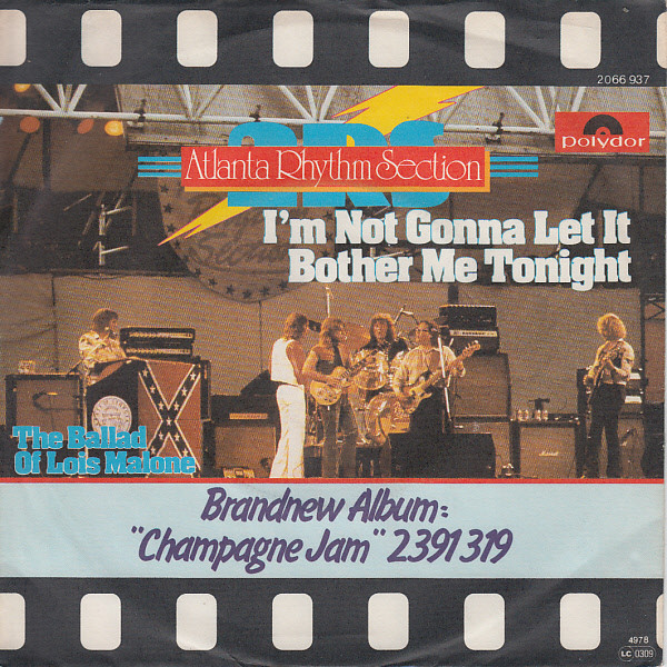 Atlanta Rhythm Section — I&#039;m Not Gonna Let It Bother Me Tonight cover artwork