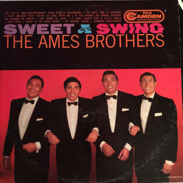 The Ames Brothers Sweet and Swing cover artwork