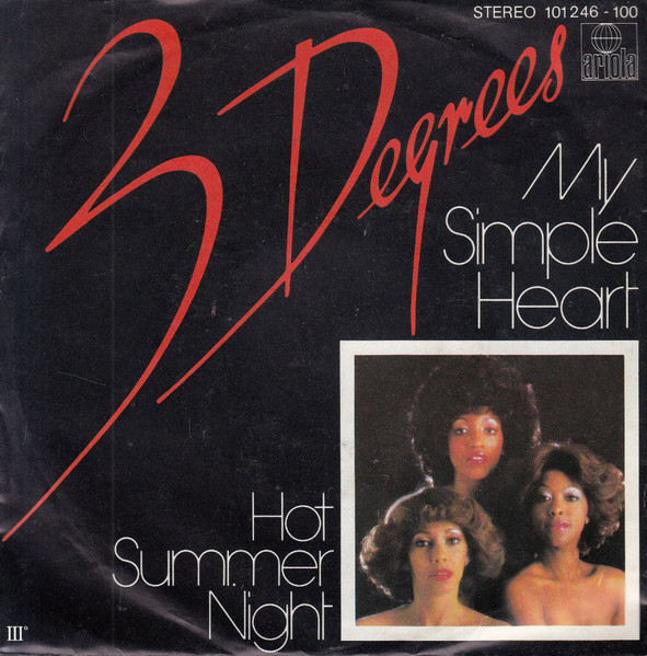 The Three Degrees My Simple Heart cover artwork