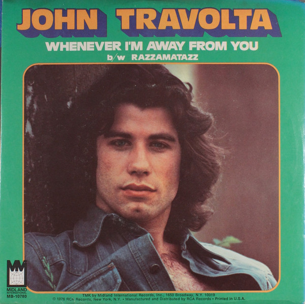 John Travolta — Whenever I&#039;m Away From You cover artwork