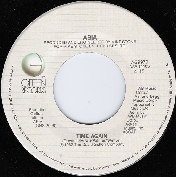 Asia — Time Again cover artwork