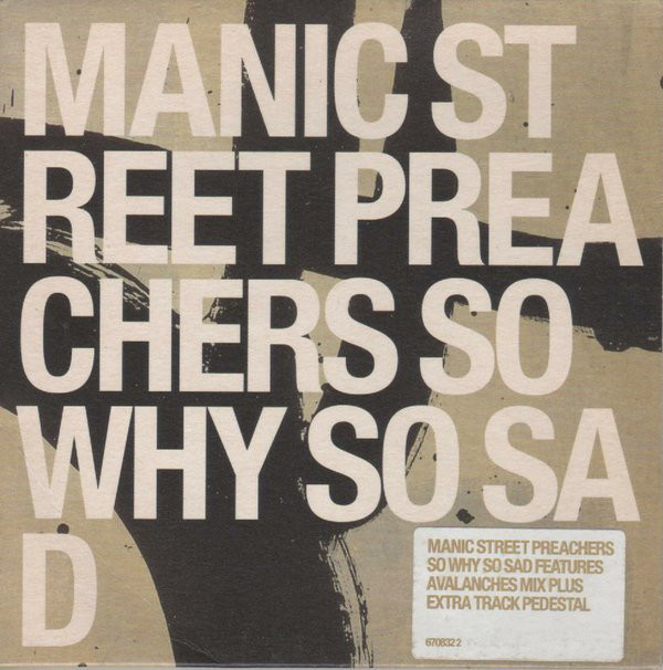 Manic Street Preachers — So Why So Sad cover artwork