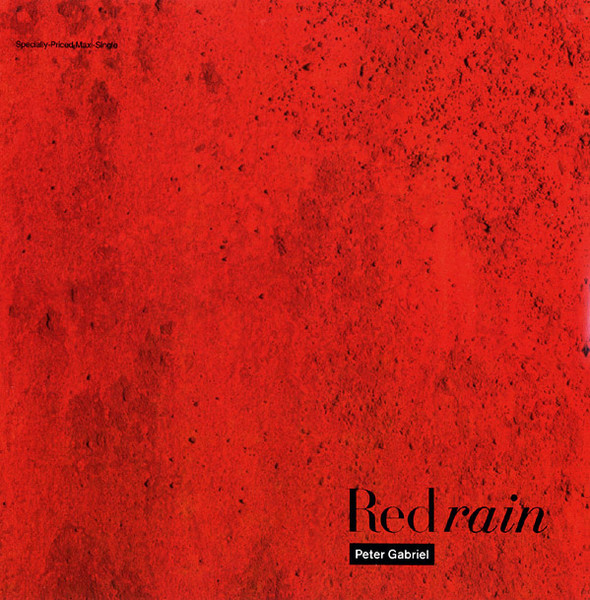 Peter Gabriel Red Rain cover artwork