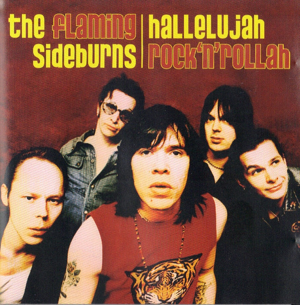 The Flaming Sideburns Hallelujah Rock&#039;n&#039;Rollah cover artwork