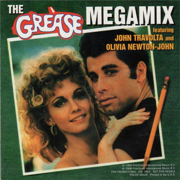John Travolta & Olivia Newton-John — The Grease MegaMix cover artwork