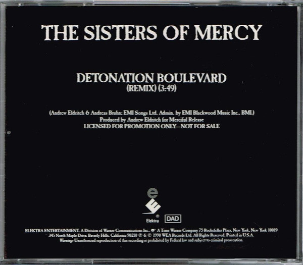 The Sisters of Mercy — Detonation Boulevard cover artwork