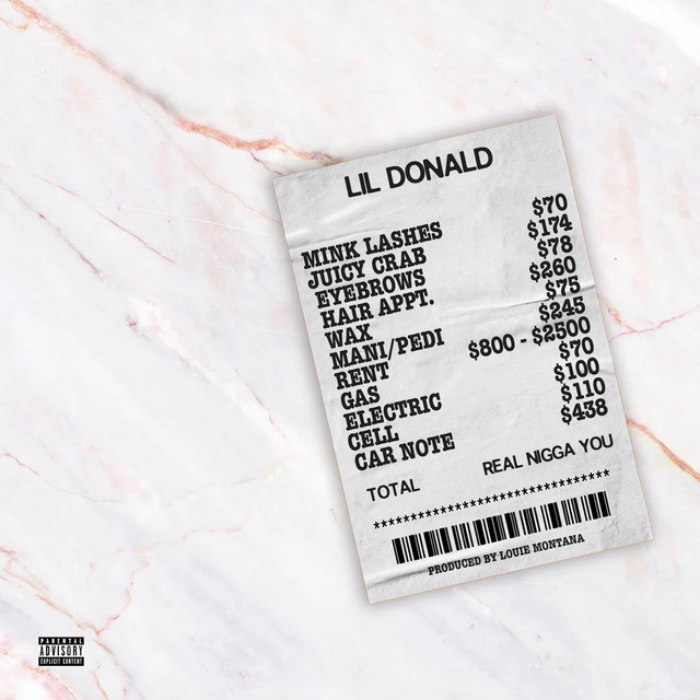 Lil Donald Real Nigga You cover artwork