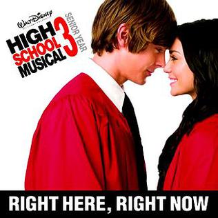 High School Musical Cast, Zac Efron, & Vanessa Hudgens — Right Here, Right Now cover artwork