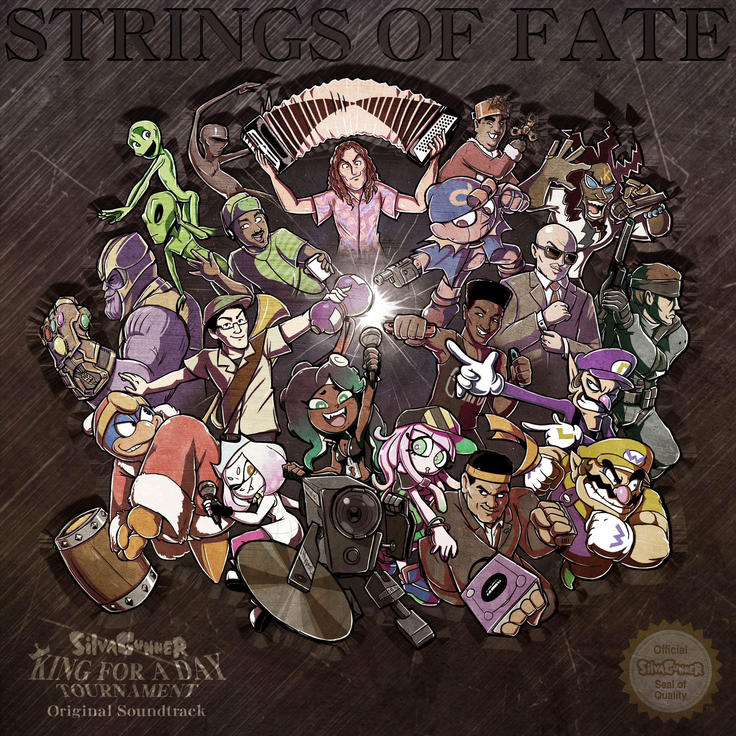 Siivagunner & Various Artists STRINGS OF FATE ~ SiIvaGunner: King for a Day Tournament OST cover artwork
