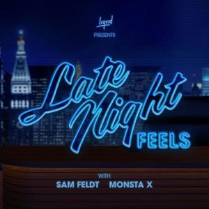 Sam Feldt & MONSTA X LATE NIGHT FEELS cover artwork